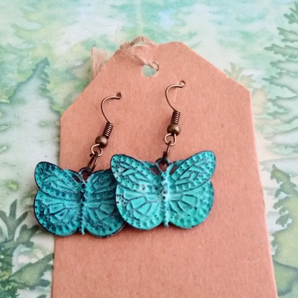 Handmade butterfly earrings